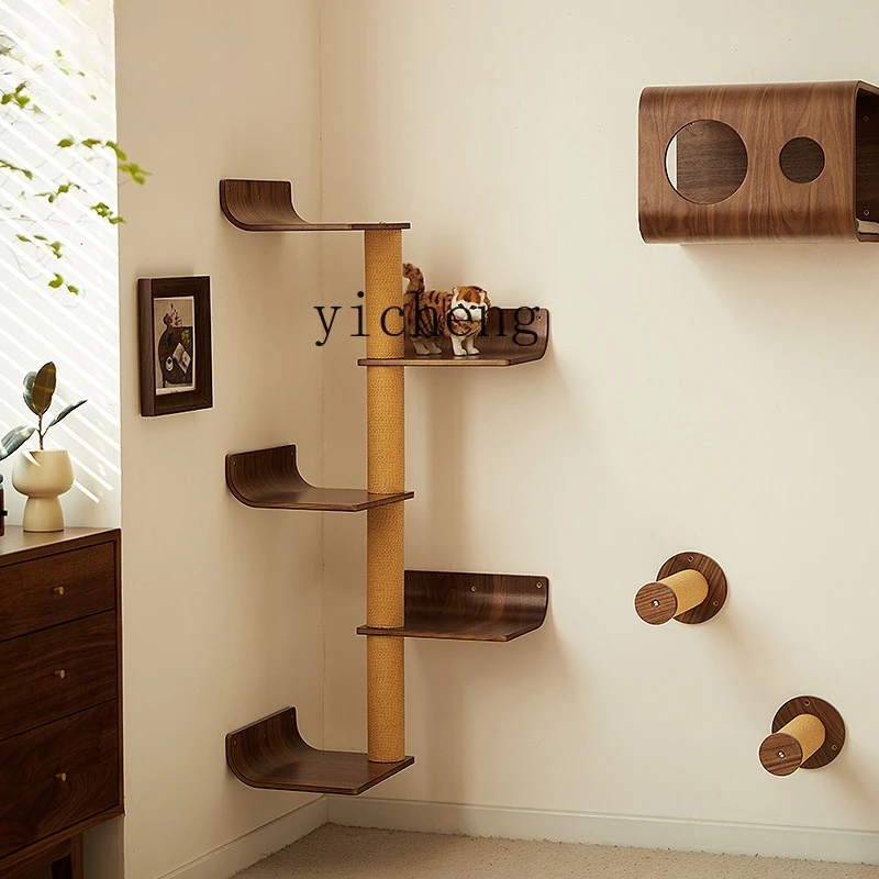 TQ corner multi-layer cat nest solid wood cat climbing frame integrated against the wall does not occupy an area
TQ corner multi-layer cat nest solid wood cat climbing frame integrated against the wall does not occupy an area