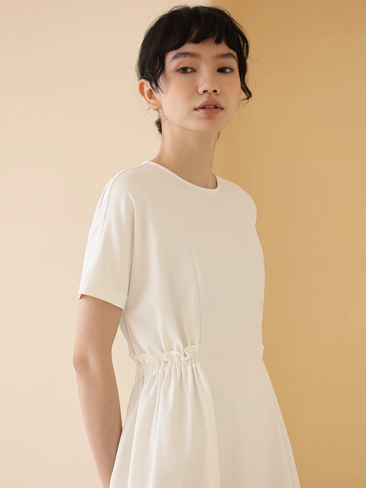 Summer New Style Slimming Gathered Waist Tunic Dress Women's Smooth Pear Shape Easy to Manage Casual round Neck Short Sleeve
Summer New Style Slimming Gathered Waist Tunic Dress Women's Smooth Pear Shape Easy to Manage Casual round Neck Short Sleeve