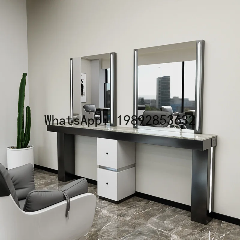 BF Mirror Table Hair Salon Special Stainless Steel with Cabinet Hair Mirror Internet Celebrity Hair Salon Double-Sided Mirror
BF Mirror Table Hair Salon Special Stainless Steel with Cabinet Hair Mirror Internet Celebrity Hair Salon Double-Sided Mirror