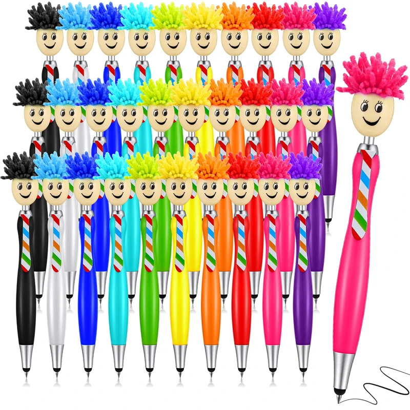 50 шт., шариковая ручка в форме куклы, плюшевая мультяшная швабра для волос, улыбающееся лицо, выражение лица, ручка для подписи, милые канцелярские принадлежности
50 шт., шариковая ручка в форме куклы, плюшевая мультяшная швабра для волос, улыбающееся лицо, выражение лица, ручка для подписи, милые канцелярские принадлежности