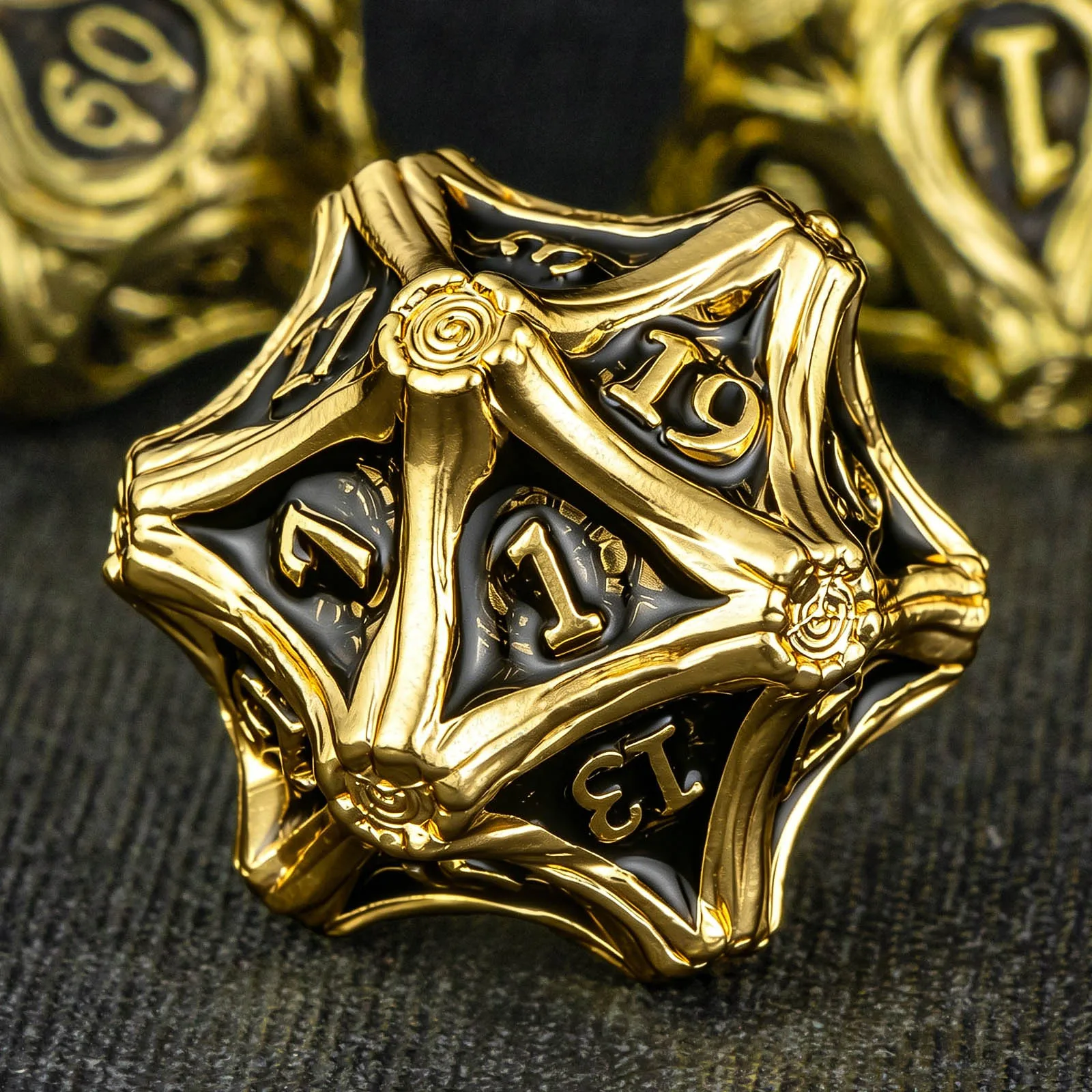 DND Metal Dice Set, 7PCS Polyhedral Dice for Dungeons and Dragons, RPG Role Playing Game D and D Dice D6 D8 D10 D12 D20, Black
DND Metal Dice Set, 7PCS Polyhedral Dice for Dungeons and Dragons, RPG Role Playing Game D and D Dice D6 D8 D10 D12 D20, Black