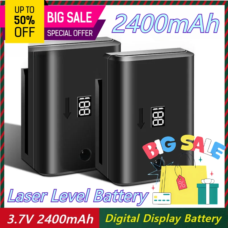 2400mAh Large Capacity Chargeable Laser Level Battery for Lines Leveling Tool Ing Line Digital Display Battery
2400mAh Large Capacity Chargeable Laser Level Battery for Lines Leveling Tool Ing Line Digital Display Battery
