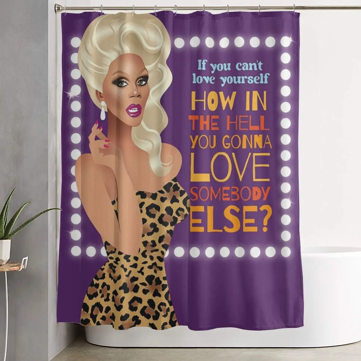 Drag Queen Royalty RuPaul's Drag Race Rupaul RPDR Shower Curtain Bathroom Polyester Waterproof Bath Curtains with Hooks
Drag Queen Royalty RuPaul's Drag Race Rupaul RPDR Shower Curtain Bathroom Polyester Waterproof Bath Curtains with Hooks