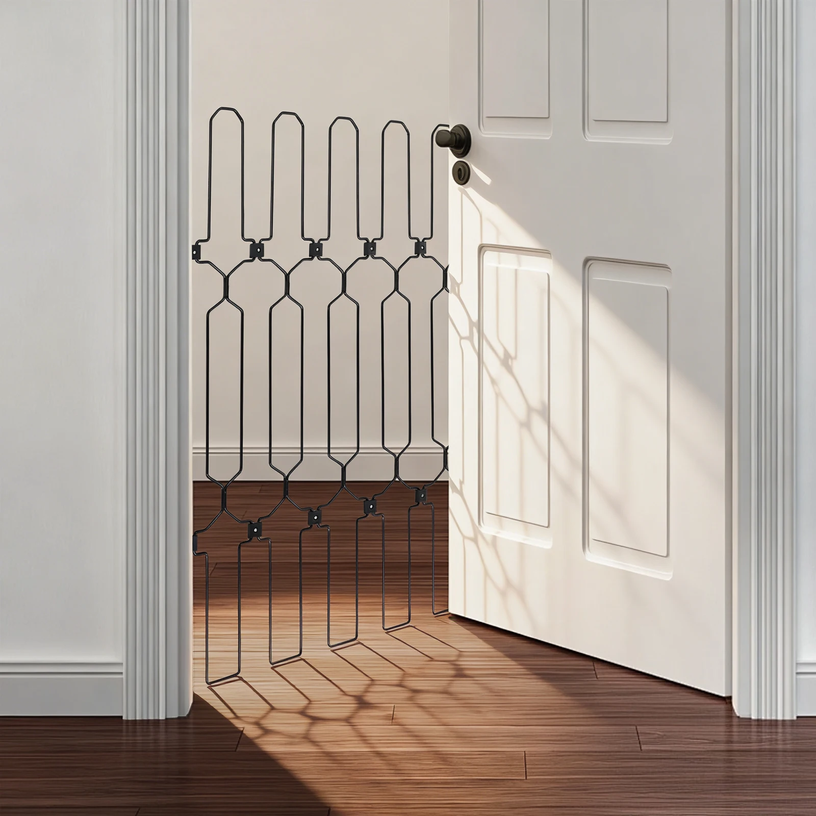 Metal Retractable Pet Fence, 30.7in Height Pet Gate, Pet Playpen With Oversized Ear-shaped Handles And Wide-hole Anchors For Door
Metal Retractable Pet Fence, 30.7in Height Pet Gate, Pet Playpen With Oversized Ear-shaped Handles And Wide-hole Anchors For Door
