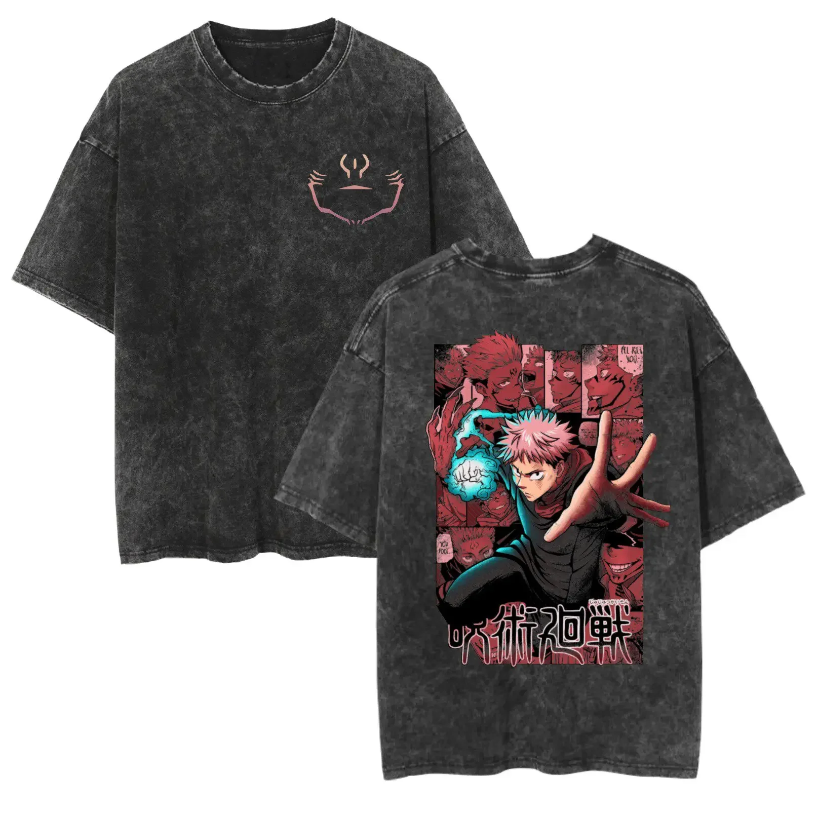 2026 Jujutsu Summer Vintage Washed Cotton T Shirt Oversized Streetwear Style Featuring Toji Fushiguro
2026 Jujutsu Summer Vintage Washed Cotton T Shirt Oversized Streetwear Style Featuring Toji Fushiguro
