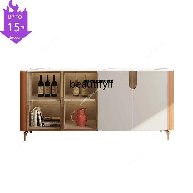New ArrivalsLight Luxury Sideboard Cabinet Modern Marble Entrance Cabinet Living Room Wall Locker Stone Plate Saddle Leather
New ArrivalsLight Luxury Sideboard Cabinet Modern Marble Entrance Cabinet Living Room Wall Locker Stone Plate Saddle Leather