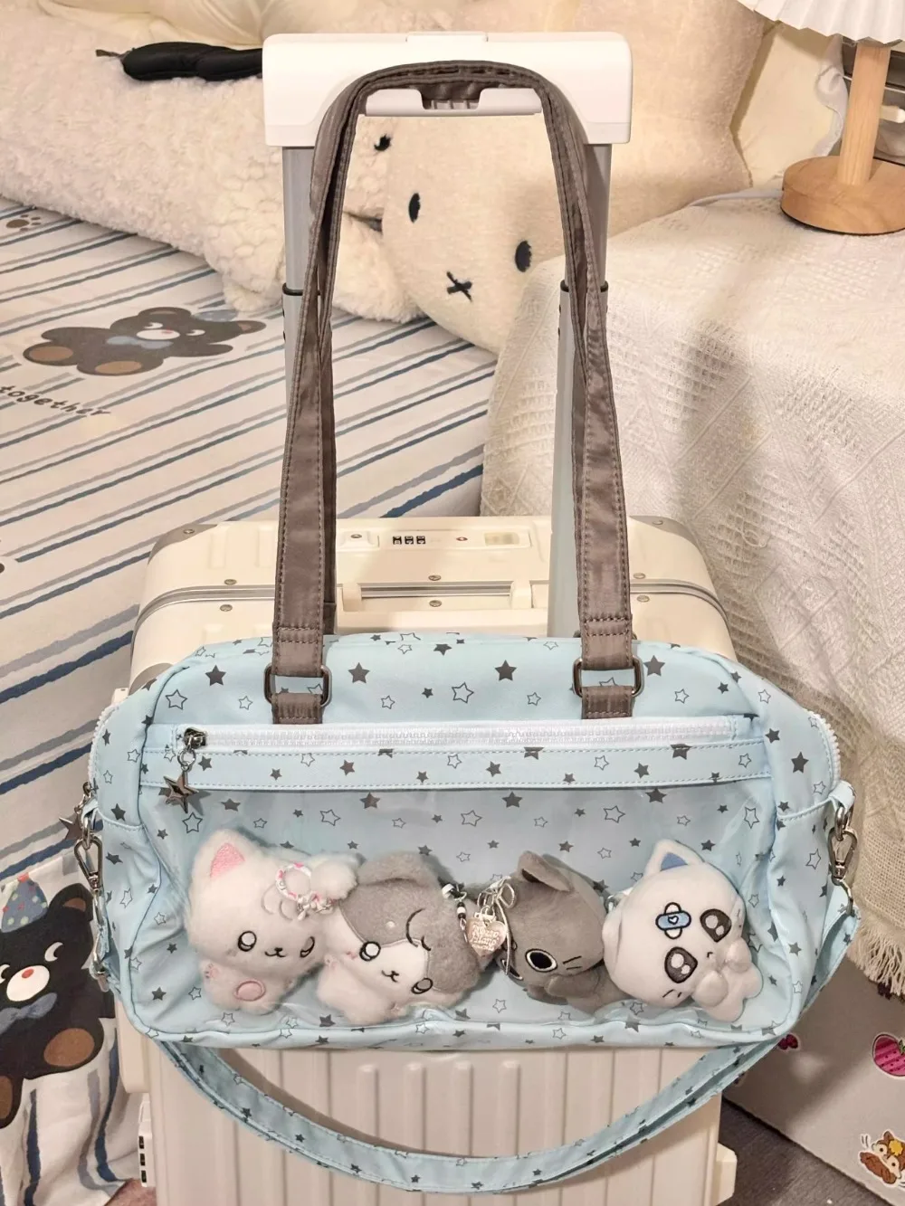 Satr Ita Bags for Woman College Style Shoulder Bag High Capacity Bolso Commuter Crossbady Sac Femme Jl Transparent Bolsos Mujer
Satr Ita Bags for Woman College Style Shoulder Bag High Capacity Bolso Commuter Crossbady Sac Femme Jl Transparent Bolsos Mujer