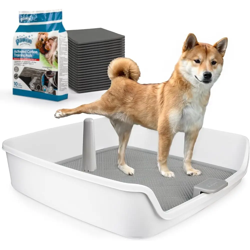 Extra Large Dog Potty Training Tray with XL Pee Pad Holder for Puppies and Dogs, 25x25
Extra Large Dog Potty Training Tray with XL Pee Pad Holder for Puppies and Dogs, 25x25