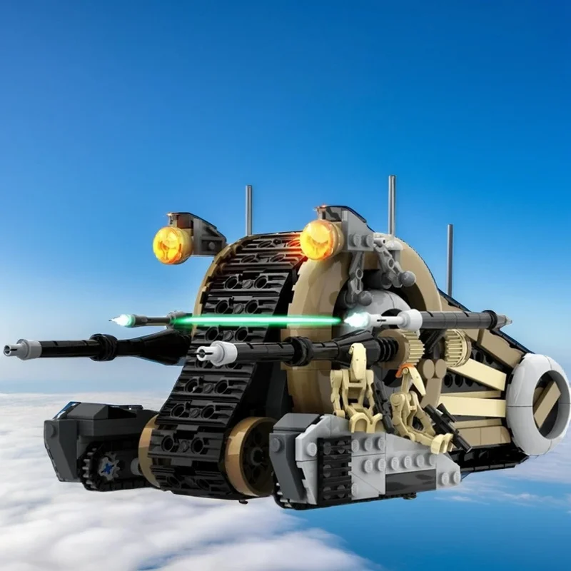 NEW 670PCS MOC Space Battle Droid Snail Tank Model DIY Creative Ideas Assembly Building Blocks Birthday Gift Display Decor Set
NEW 670PCS MOC Space Battle Droid Snail Tank Model DIY Creative Ideas Assembly Building Blocks Birthday Gift Display Decor Set