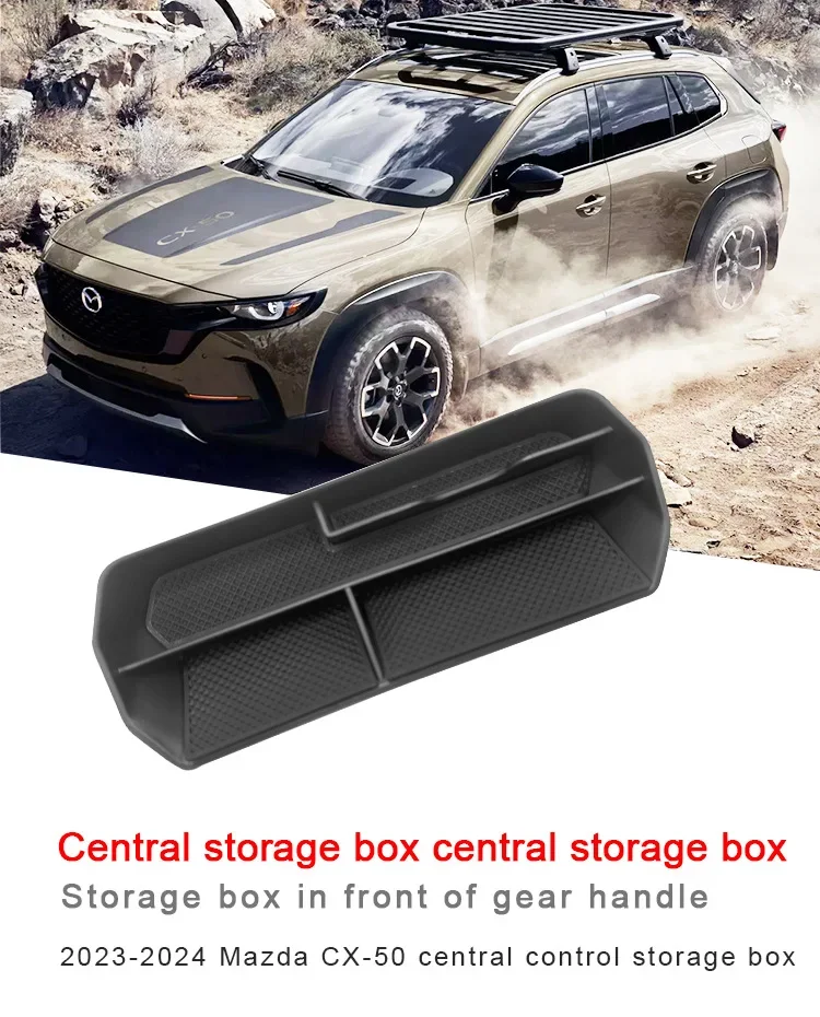 For 23-24 Mazda CX-50 models with central control storage box and car storage box storage
For 23-24 Mazda CX-50 models with central control storage box and car storage box storage