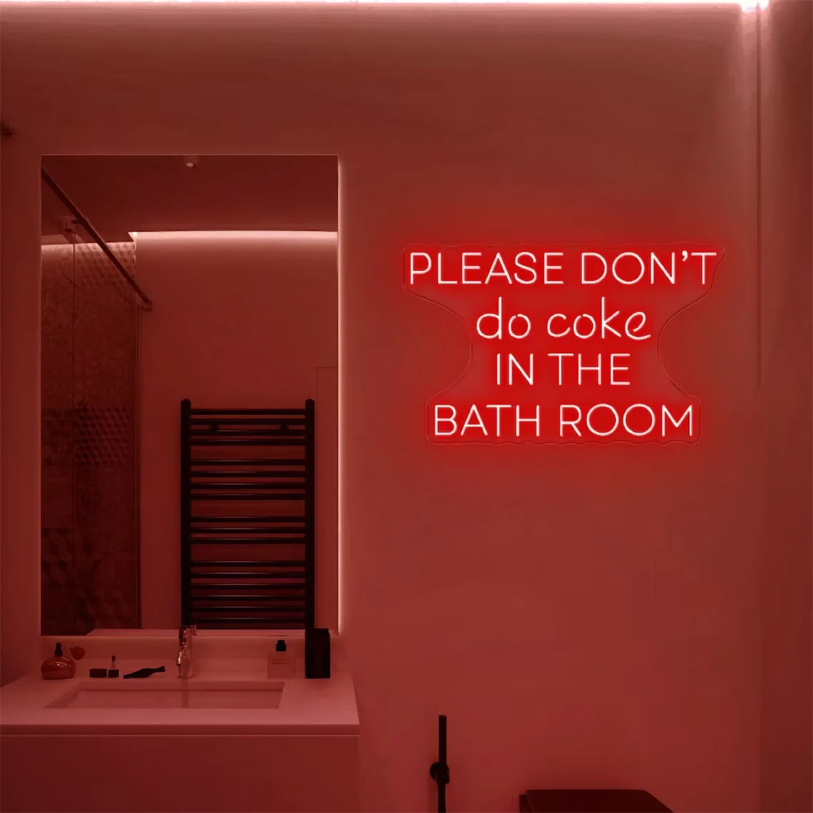 Neon Sign Please Don't Do Coke in the Bathroom Neon Sign Home Decor Art Interior Design Cool Bar Sign Gifts
Neon Sign Please Don't Do Coke in the Bathroom Neon Sign Home Decor Art Interior Design Cool Bar Sign Gifts