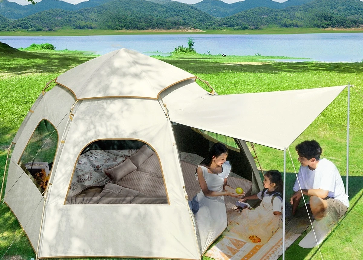 Camping tent, outdoor camping overnight equipment two-in-one, thickened indoor park automatic rain protection
Camping tent, outdoor camping overnight equipment two-in-one, thickened indoor park automatic rain protection