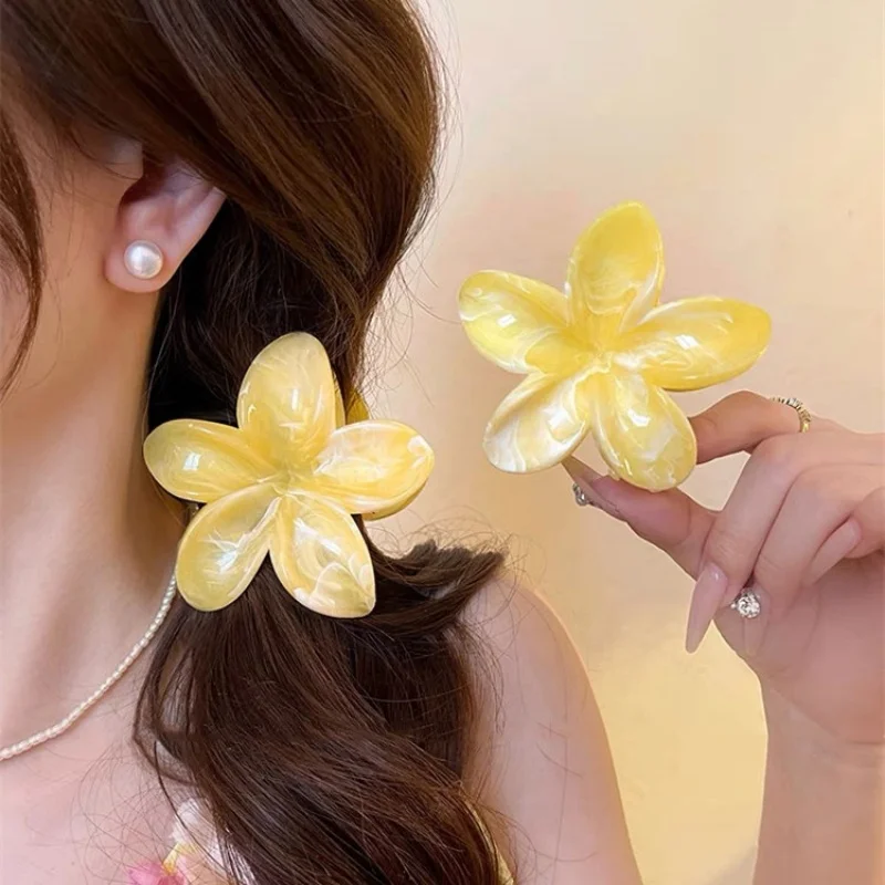 2Pcs Sweet Large Hair Claw Clip Hairwear Bobo Color Flower Acrylic Horsetail Clip Hairpin Summer Beach Vacation Hair Accessories
2Pcs Sweet Large Hair Claw Clip Hairwear Bobo Color Flower Acrylic Horsetail Clip Hairpin Summer Beach Vacation Hair Accessories