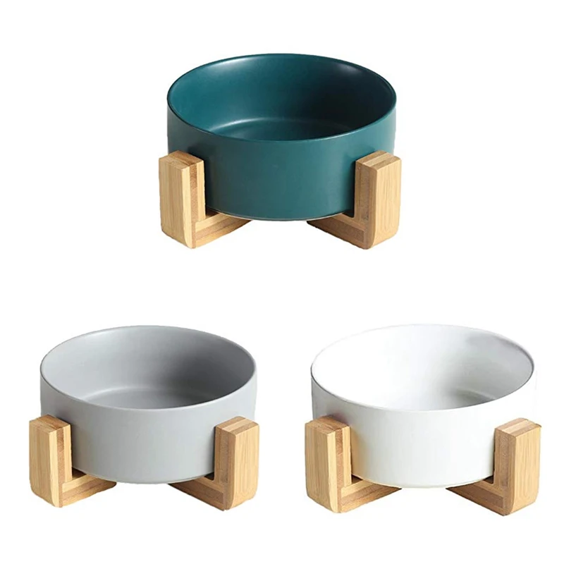 Round Dog-Cat Bowl Food Water Bowl Set For Pet, With Wood Stand, Bowl With Stand C
Round Dog-Cat Bowl Food Water Bowl Set For Pet, With Wood Stand, Bowl With Stand C