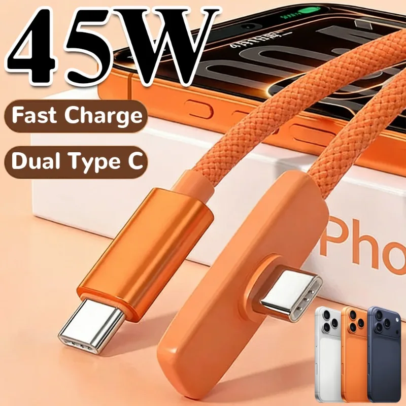 PD 45W USB C To Type C Fast Charging Cable for iPhone 17 16 15 Pro Max Braid Fast Charging Cord Data Line for Samsung Android
PD 45W USB C To Type C Fast Charging Cable for iPhone 17 16 15 Pro Max Braid Fast Charging Cord Data Line for Samsung Android