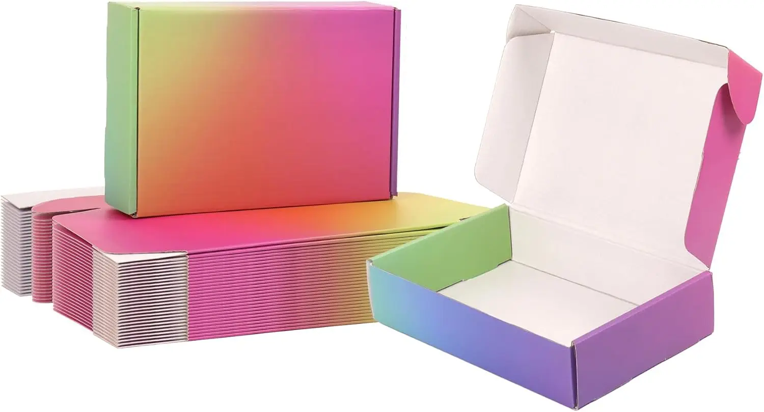 45 Pack Rainbow Corrugated Cardboard Mailer Boxes, 9x6x2 Shipping Boxes for Small Business Packaging and Mailing
45 Pack Rainbow Corrugated Cardboard Mailer Boxes, 9x6x2 Shipping Boxes for Small Business Packaging and Mailing