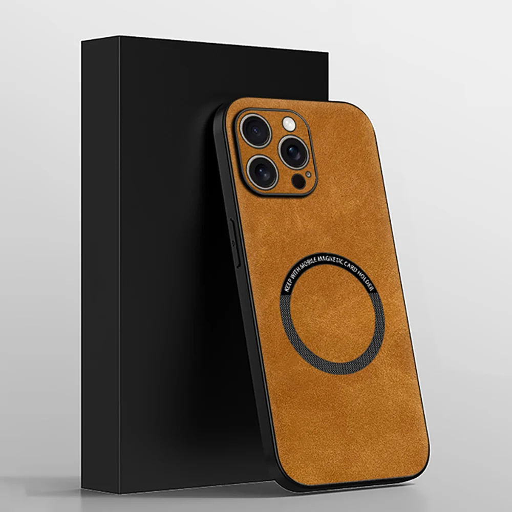 For iPhone 16 Pro Max Leather Case 15 14 13 12 Plus New Magnetic Suction Sheepskin Anti Drop Personalized Phone Case Lady Gift
For iPhone 16 Pro Max Leather Case 15 14 13 12 Plus New Magnetic Suction Sheepskin Anti Drop Personalized Phone Case Lady Gift