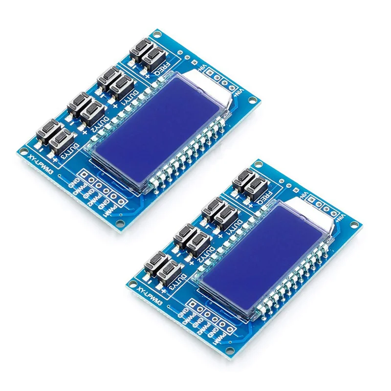 New 2Pcs 3 Channel PWM Pulse Generator Adjustable Frequency Square Wave Rectangular Wave Signal Generator Module
New 2Pcs 3 Channel PWM Pulse Generator Adjustable Frequency Square Wave Rectangular Wave Signal Generator Module