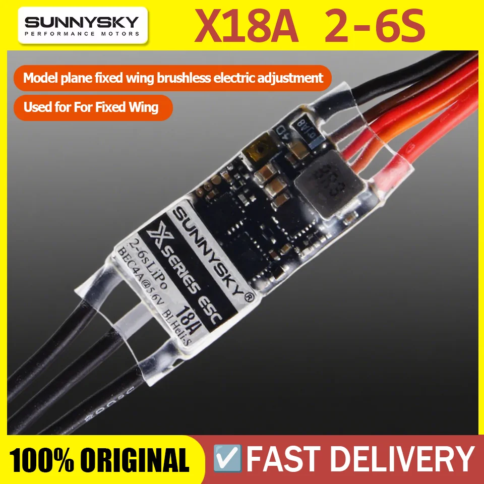 SunnySky Xseries 18A ESC 2-6S LiPo с контроллерами скорости BEC 4A @ 5,6 В для радиоуправляемого дрона F3P с фиксированным крылом
SunnySky Xseries 18A ESC 2-6S LiPo с контроллерами скорости BEC 4A @ 5,6 В для радиоуправляемого дрона F3P с фиксированным крылом