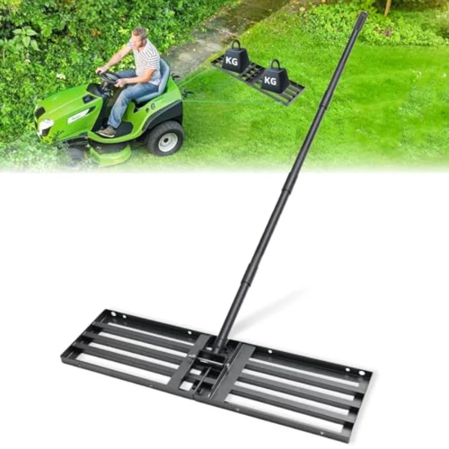 Lawn Leveling Rake Heavy Duty Stainless Steel Landscaping Tool 34" X 9.4" Yard Leveling Rake with Sturdy Wire Rope Ideal for Ba
Lawn Leveling Rake Heavy Duty Stainless Steel Landscaping Tool 34" X 9.4" Yard Leveling Rake with Sturdy Wire Rope Ideal for Ba