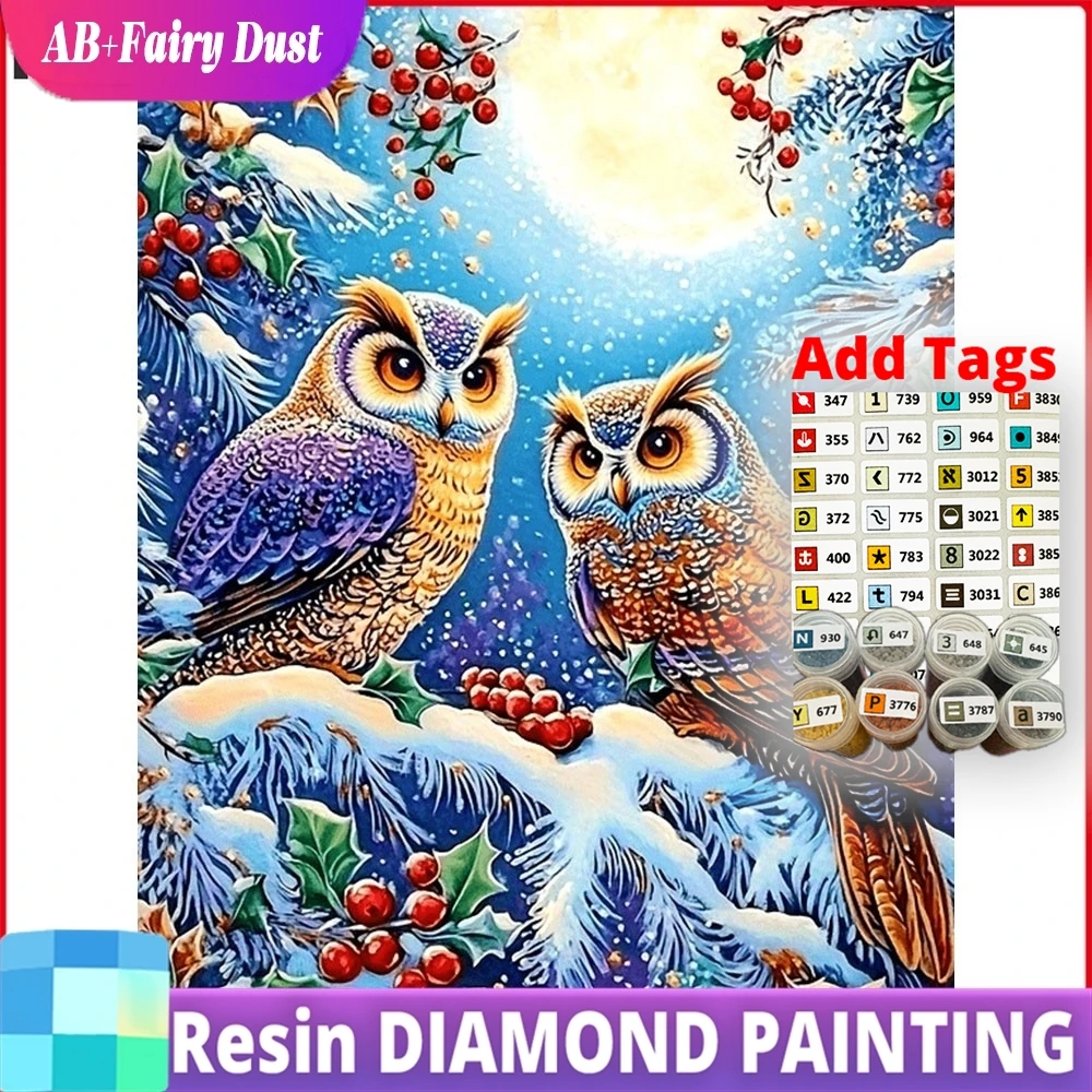 Алмазная мозаика из смолы AB «Сказочная пыль»: Сова, Зимний пейзаж с животными, Новая коллекция 2026, Картины со стразами
Алмазная мозаика из смолы AB «Сказочная пыль»: Сова, Зимний пейзаж с животными, Новая коллекция 2026, Картины со стразами