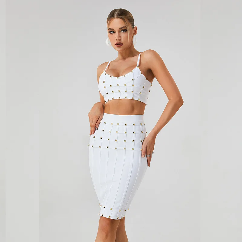White Halter Half Skirt Set Sexy Wrap around Short Style Women's Fashion Ensemble Summer Spring Season Polyester Fabric
White Halter Half Skirt Set Sexy Wrap around Short Style Women's Fashion Ensemble Summer Spring Season Polyester Fabric