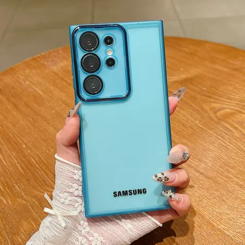 Luxury Transparent Case Samsung Galaxy S26 S25 S24 S23 S22 S21 Note20 Plus Ultra FE Shockproof TPU Clear Soft Phone Cover Bumper