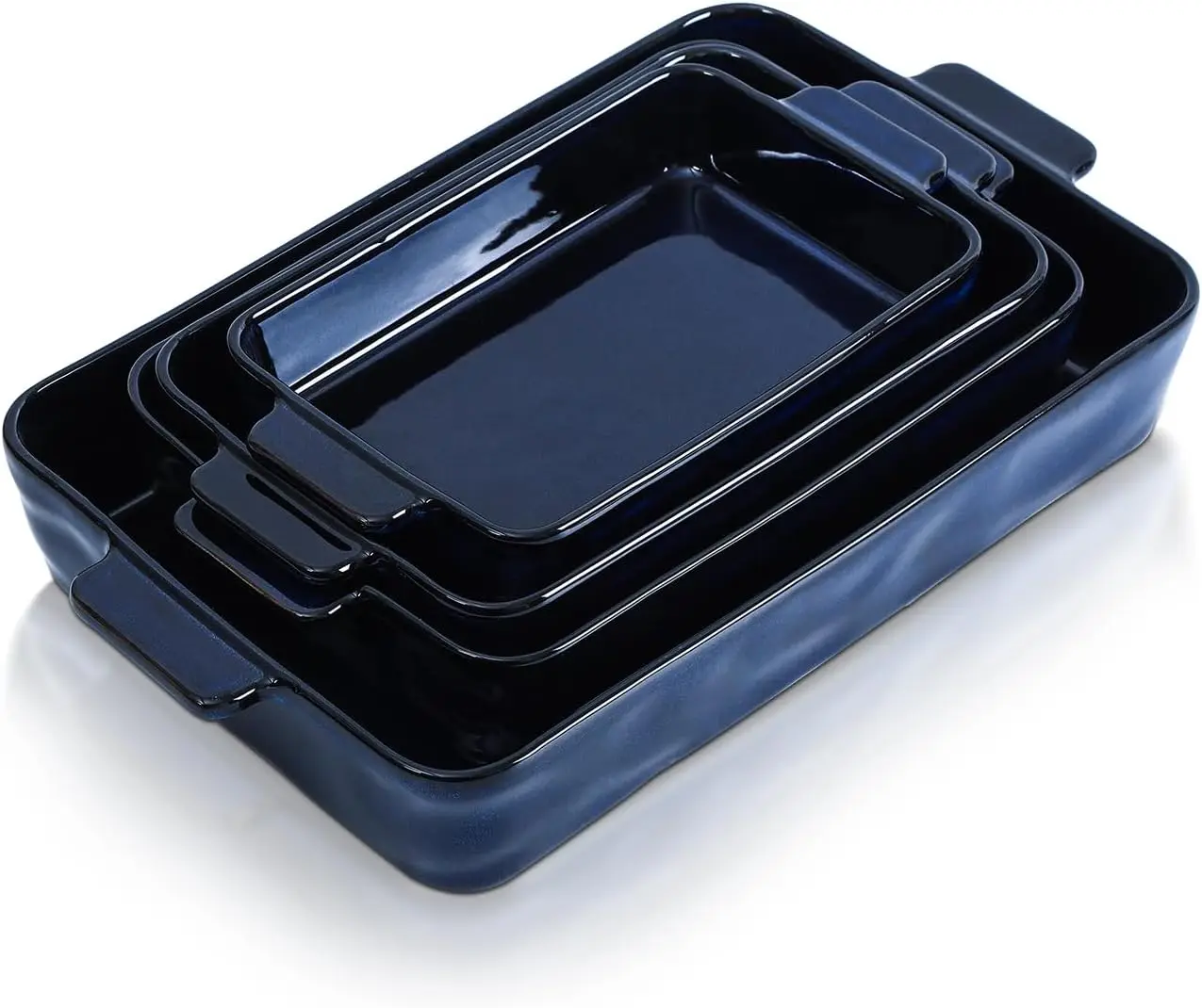 4-Piece Blue Ceramic Bakeware Set: Rectangular Lasagna Pans for Baking, Cooking, Kitchen Use
4-Piece Blue Ceramic Bakeware Set: Rectangular Lasagna Pans for Baking, Cooking, Kitchen Use