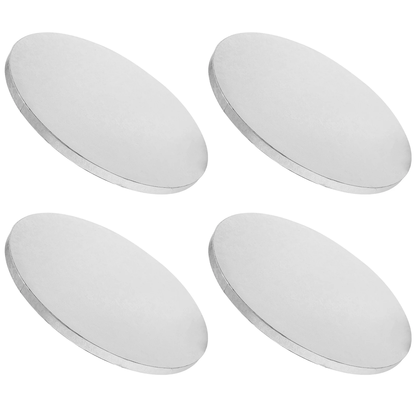 4pcs Plate Reusable Round Baking Supply Smooth Surface Longtime Practical Tool For Cake Convenient Cake Transfer Board Display
4pcs Plate Reusable Round Baking Supply Smooth Surface Longtime Practical Tool For Cake Convenient Cake Transfer Board Display