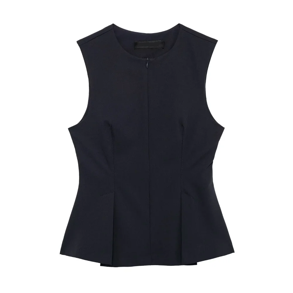2025 PB&ZA Women's Sleeveless Top in Navy Structured Design with Pleated Hem for a Stylish and Elegant Look
2025 PB&ZA Women's Sleeveless Top in Navy Structured Design with Pleated Hem for a Stylish and Elegant Look