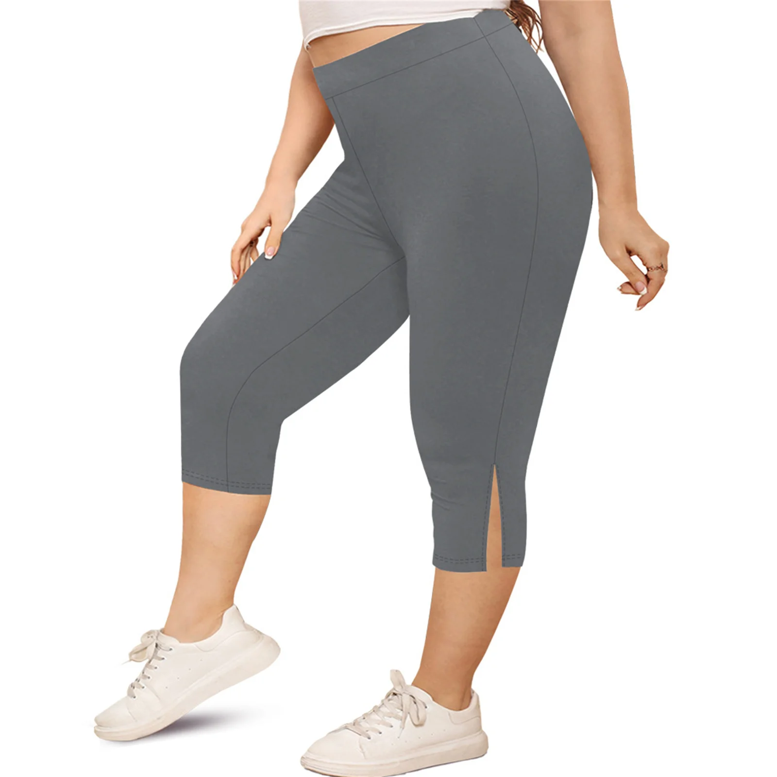 Женские спортивные леггинсы больших размеров, повседневные, с высокой талией, утягивающие, укороченные, для йоги
Женские спортивные леггинсы больших размеров, повседневные, с высокой талией, утягивающие, укороченные, для йоги