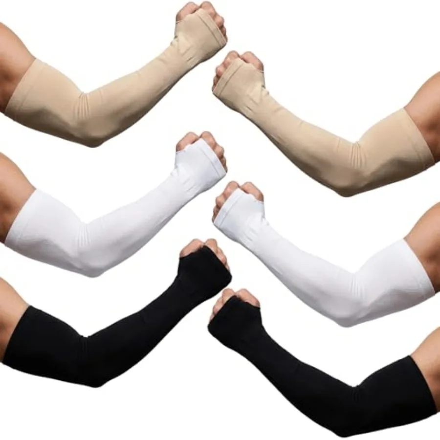 3 Pair UV Sleeves for Men, Arm Covers for Women, Cooling Sun Protection Sleeves, UPF 50 Compression Arm Sleeve, Arm Compression
3 Pair UV Sleeves for Men, Arm Covers for Women, Cooling Sun Protection Sleeves, UPF 50 Compression Arm Sleeve, Arm Compression