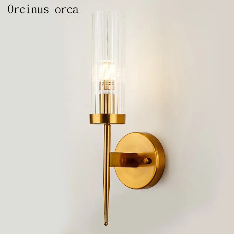Postmodern gold extravagant double head wall lamp living corridor bedroom bedside lamp Nordic creative glass wall lamp
Postmodern gold extravagant double head wall lamp living corridor bedroom bedside lamp Nordic creative glass wall lamp