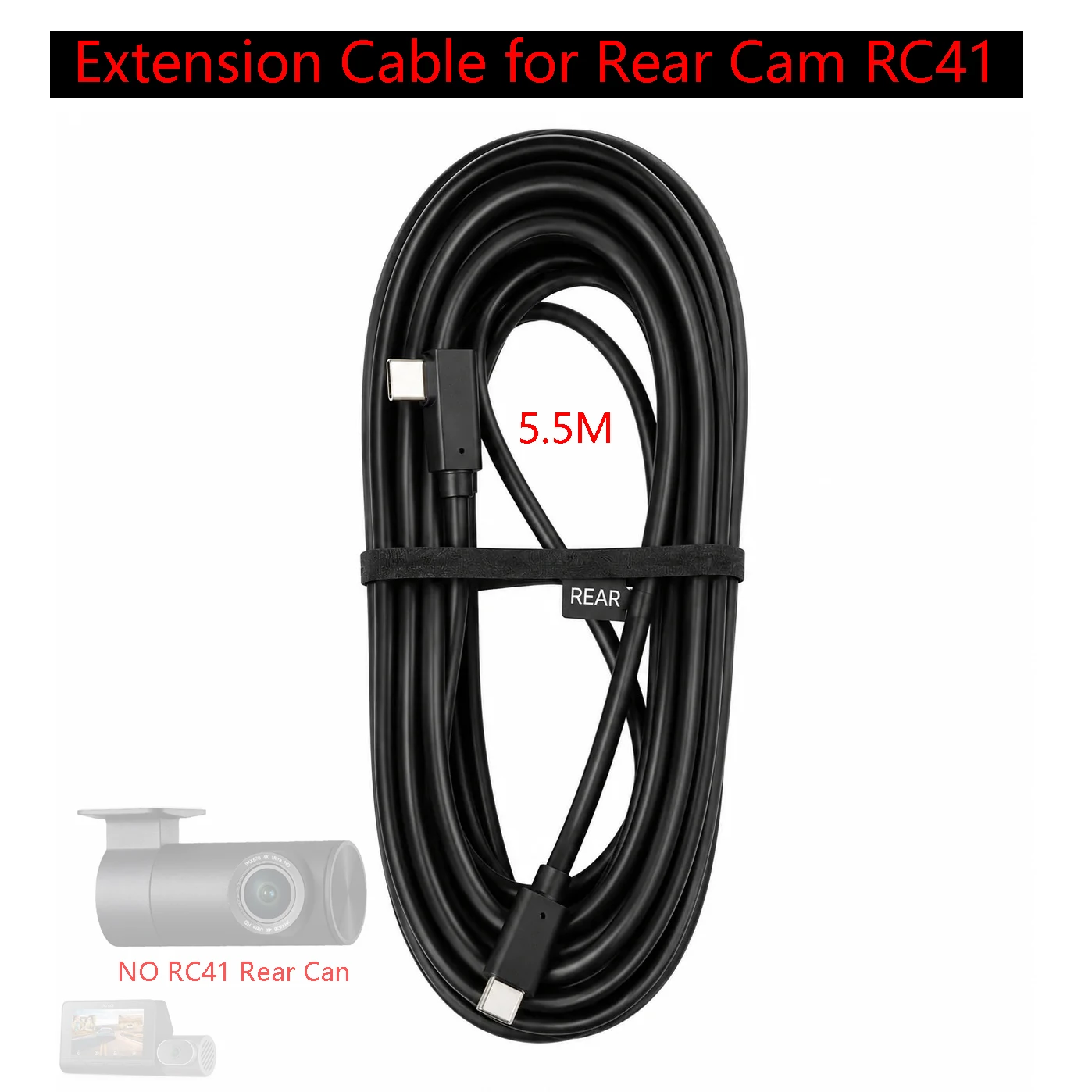 for 70mai Extension Cable for 70mai Rear Cam RC41 5.5M (Other models are not compatible)
for 70mai Extension Cable for 70mai Rear Cam RC41 5.5M (Other models are not compatible)