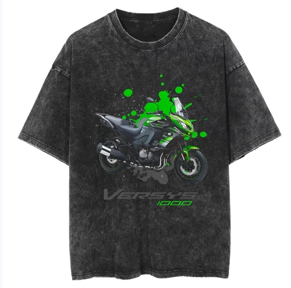 Retro washed old heavy cotton Versys 1000 2021 On Emerald Splatter Style TS-KAW pattern T-shirts for both men and women
Retro washed old heavy cotton Versys 1000 2021 On Emerald Splatter Style TS-KAW pattern T-shirts for both men and women