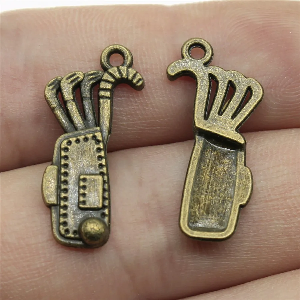 10pcs 25x11mm 2 Colors Antique Silver Color Antique Bronze Color Golf Bag Charms Pendant Alloy Jewelry Findings Wholesale
10pcs 25x11mm 2 Colors Antique Silver Color Antique Bronze Color Golf Bag Charms Pendant Alloy Jewelry Findings Wholesale