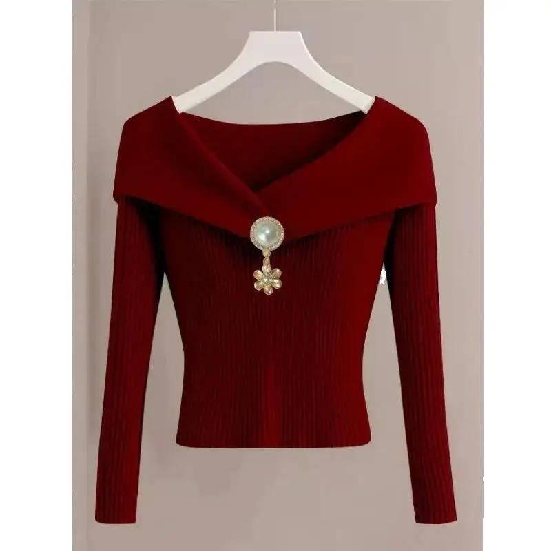 Autumn Winter Women's Sweater 2024 New Fashion Loose Knitwear Pure Colour Pullover Plus Velvet Tops Black Outerwear Female
Autumn Winter Women's Sweater 2024 New Fashion Loose Knitwear Pure Colour Pullover Plus Velvet Tops Black Outerwear Female
