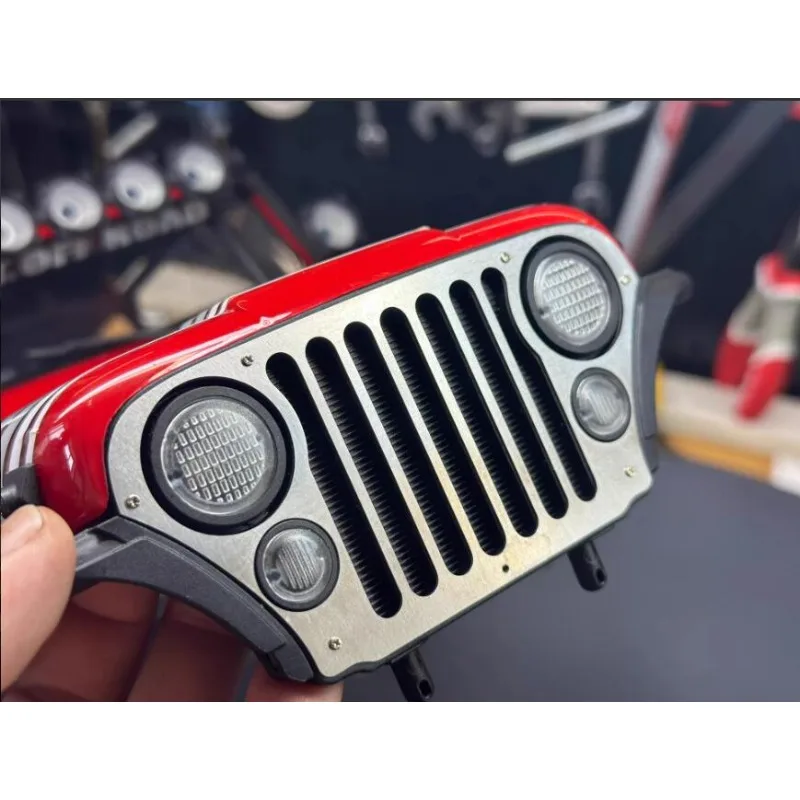 Metal Front Grille Upgrade & Stainless Steel Etched Hood Hinges for AXIAL SCX10 III Jeep CJ-7 1/10 RC Crawler Scale Mod Parts
Metal Front Grille Upgrade & Stainless Steel Etched Hood Hinges for AXIAL SCX10 III Jeep CJ-7 1/10 RC Crawler Scale Mod Parts