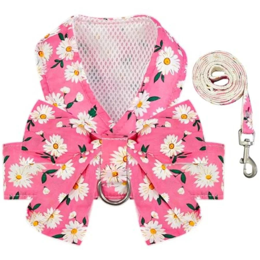 Dog Harness and Leash Set with Bow Knot No Pull Pet Daisy Floral Harness with D-Ring Soft Mesh Dog Harness Vest Set Escape Proo
Dog Harness and Leash Set with Bow Knot No Pull Pet Daisy Floral Harness with D-Ring Soft Mesh Dog Harness Vest Set Escape Proo
