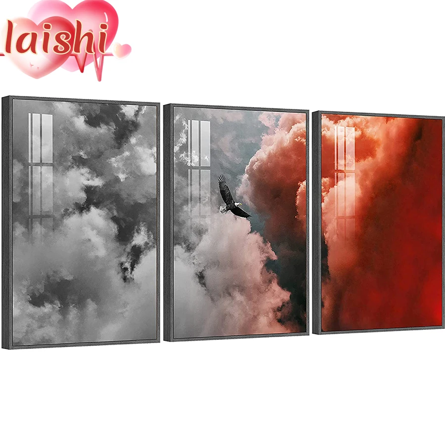 3pcs Diamond Mosaic Fire cloud, eagle 5D Diy Diamond Painting Full Drill Round Diamond Embroidery Cross Stitch Home Decor Art
3pcs Diamond Mosaic Fire cloud, eagle 5D Diy Diamond Painting Full Drill Round Diamond Embroidery Cross Stitch Home Decor Art
