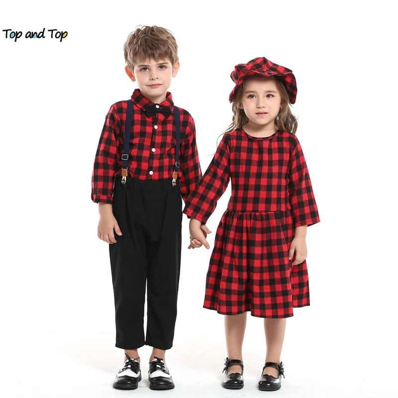 top and top Christmas Plaid Style Toddler Baby Boys Gentleman Clothing Sets Kids Cute Girls Clothes Outfits with Cap Casual Suit
top and top Christmas Plaid Style Toddler Baby Boys Gentleman Clothing Sets Kids Cute Girls Clothes Outfits with Cap Casual Suit