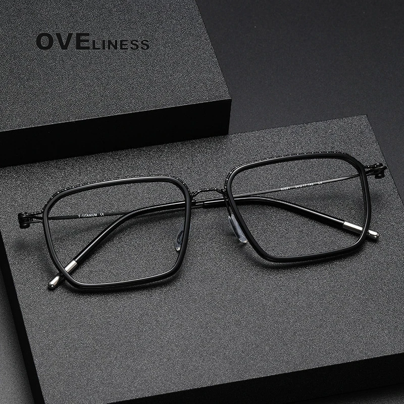 pure Titanium Glasses Frame Men square Prescription Eyeglasses frame Korean Denmark Women Myopia Optical Frame Screwless Eyewear
pure Titanium Glasses Frame Men square Prescription Eyeglasses frame Korean Denmark Women Myopia Optical Frame Screwless Eyewear