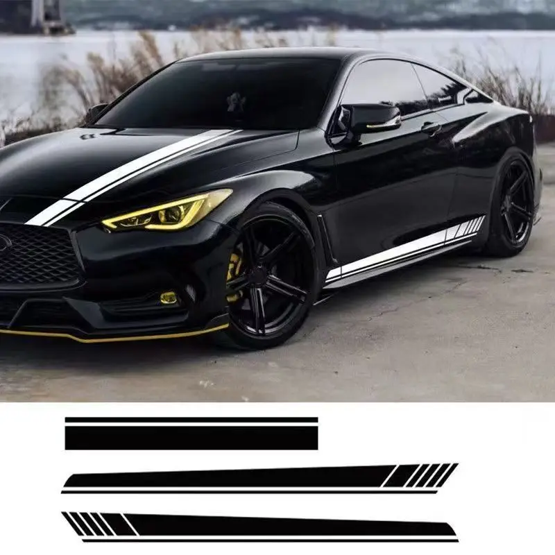 3Pcs 190cm Sport Racing Stripes Vinyl Decal Side Skirt Hood Waterproof Anti-Scratch Sticker For Sports Sedan Coupe Hatchback Car
3Pcs 190cm Sport Racing Stripes Vinyl Decal Side Skirt Hood Waterproof Anti-Scratch Sticker For Sports Sedan Coupe Hatchback Car