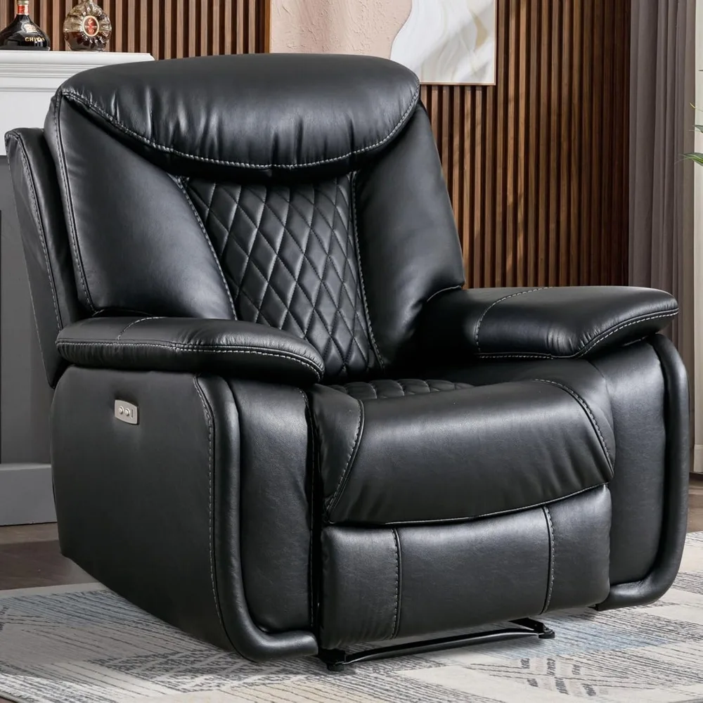 Faux Leather Electric Recliner Chair, Reclining Sofa Chair Couch with USB Ports for Living Room, Bedroom Furniture, Meeting Room
Faux Leather Electric Recliner Chair, Reclining Sofa Chair Couch with USB Ports for Living Room, Bedroom Furniture, Meeting Room