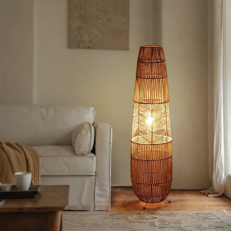 Vinatge Wicker Floor Lamp Retro Hemp Rope Lamp For Living Room Corner Bedroom Teahouse Decor LED Bedside Rattan Standing Lamp
Vinatge Wicker Floor Lamp Retro Hemp Rope Lamp For Living Room Corner Bedroom Teahouse Decor LED Bedside Rattan Standing Lamp