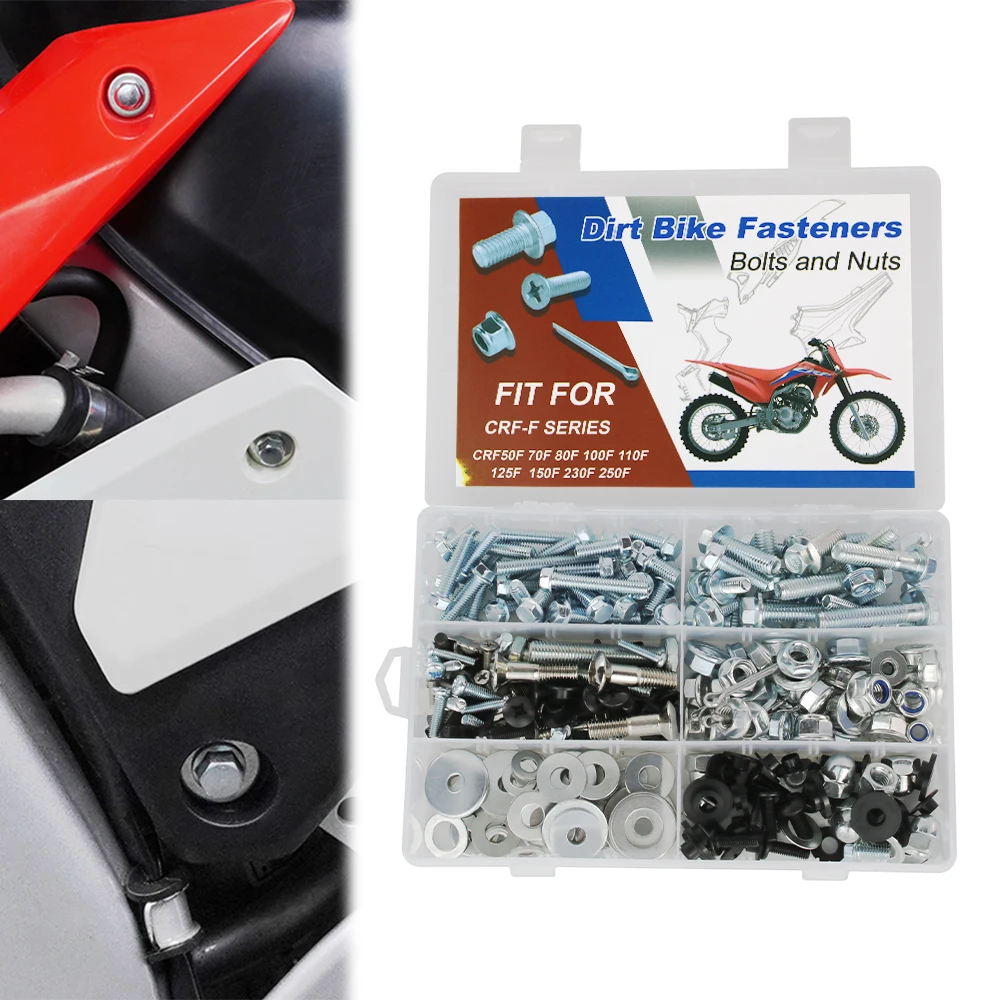 Для HONDA CRF50F CRF70F CRF80F CRF100F CRF110F CRF125F CRF150F/230F/250F 220 шт. пластиковые крылья корпус болты двигателя комплект кузова
Для HONDA CRF50F CRF70F CRF80F CRF100F CRF110F CRF125F CRF150F/230F/250F 220 шт. пластиковые крылья корпус болты двигателя комплект кузова