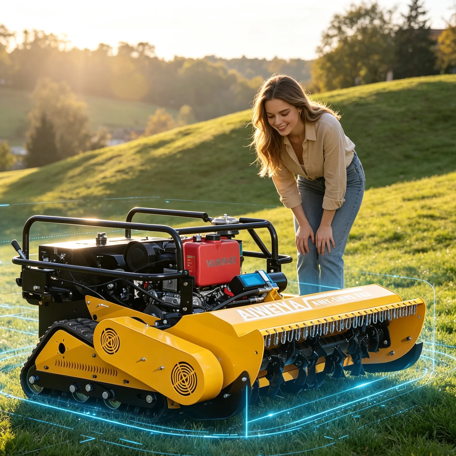 Customized Lightweight Robot Lawn Mower Easy Carry Remote Control Lawn Mower Small Balcony Green Lawn Mower
Customized Lightweight Robot Lawn Mower Easy Carry Remote Control Lawn Mower Small Balcony Green Lawn Mower
