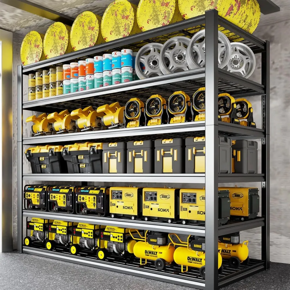 Стеллаж для гаража усиленный, 6-ярусный, регулируемый, металлический, для склада, подвала, мастерской
Стеллаж для гаража усиленный, 6-ярусный, регулируемый, металлический, для склада, подвала, мастерской