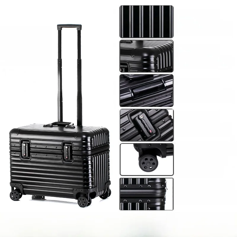 Полностью алюминиево-магниевый сплав, небольшой дорожный чемодан, 8-дюймовая большая сумка с универсальными колесами, фотооборудование, ручная кладь 
Полностью алюминиево-магниевый сплав, небольшой дорожный чемодан, 8-дюймовая большая сумка с универсальными колесами, фотооборудование, ручная кладь