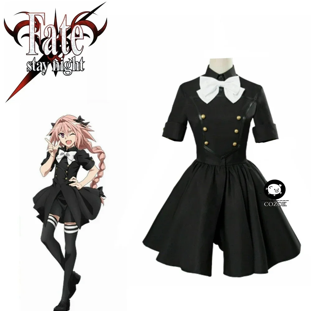 Game Fate Grand Order Astolfo Women Girl Cosplay Costume Epilogue Event Black Dress Send Headdresses
Game Fate Grand Order Astolfo Women Girl Cosplay Costume Epilogue Event Black Dress Send Headdresses
